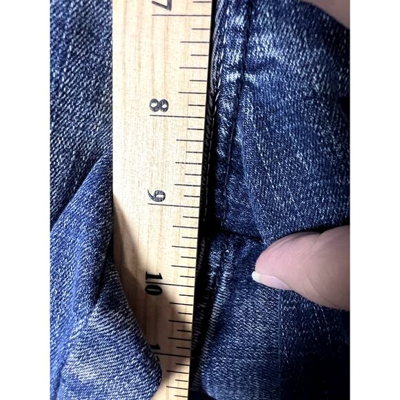 Seven Flare Jeans Women's Size 16 Sequin Fancy Pocket Distressed Medium Wash - Picture 11 of 12